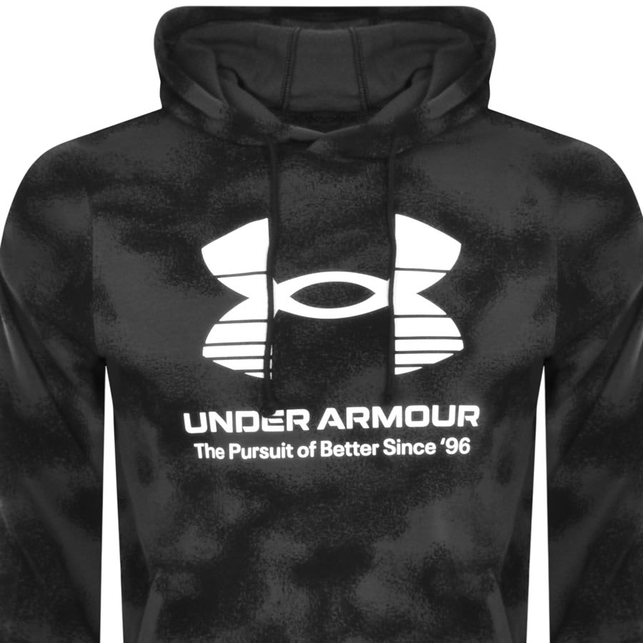 Under Armour Logo Hoodie Black  Mainline Menswear United States