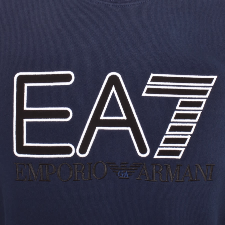 EA7 Emporio Armani Logo Sweatshirt Navy | Mainline Menswear United States