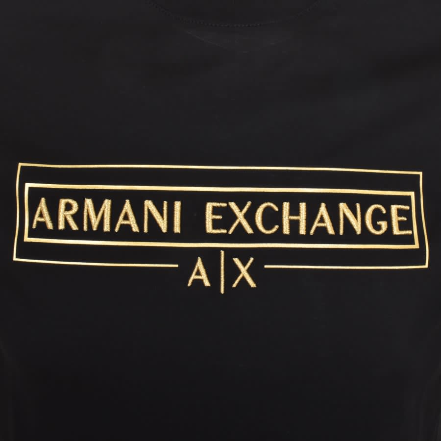 Armani Exchange Logo T Shirt Black | Mainline Menswear