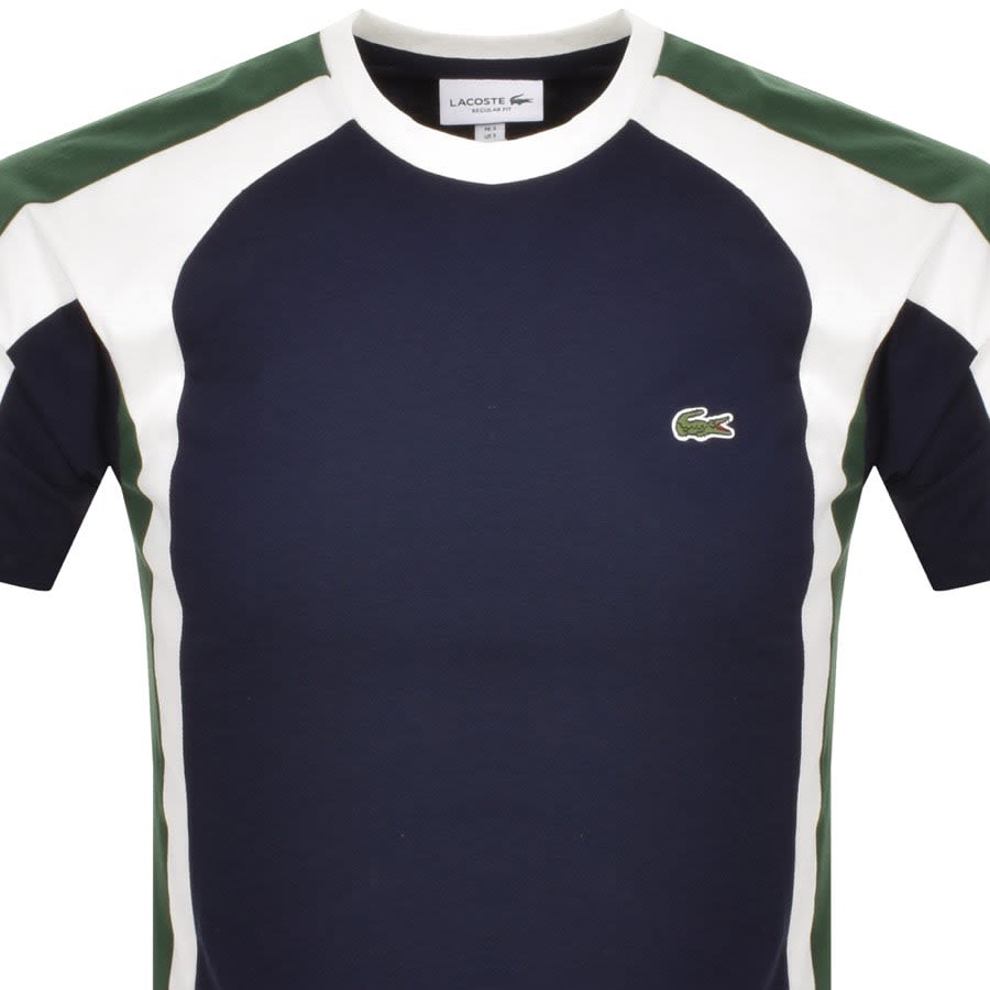 Lacoste Crew Neck Logo T Shirt Navy | Mainline Menswear