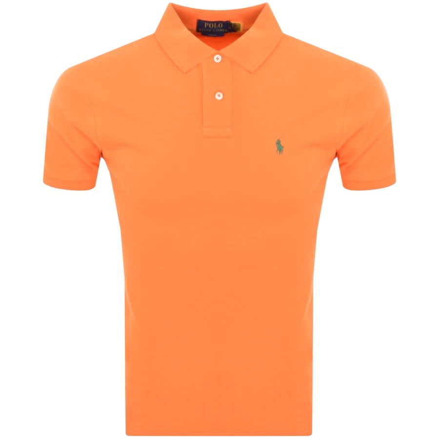 Ralph Lauren Slim Polo Shirt Orange | Menswear States