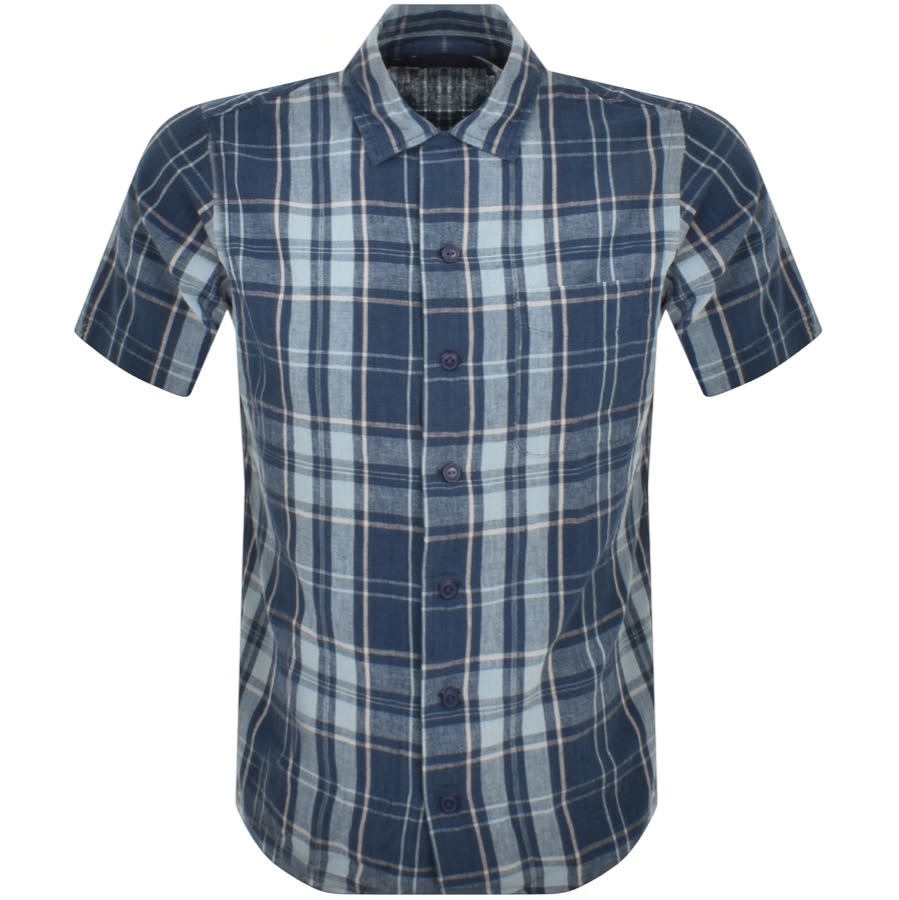Ralph Lauren Check Short Sleeved Shirt Blue | Mainline Menswear