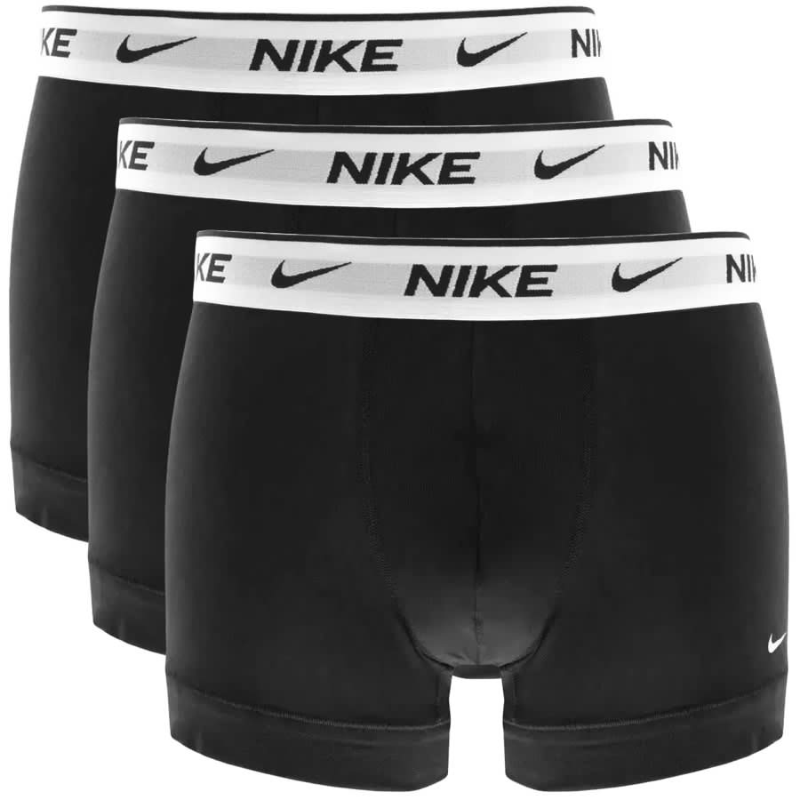 Nike Logo Three Pack Trunks Black | Mainline Menswear