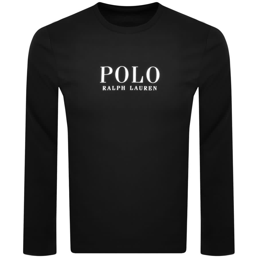 Ralph Lauren Lounge Long Sleeve T Shirt Black | Mainline Menswear ...
