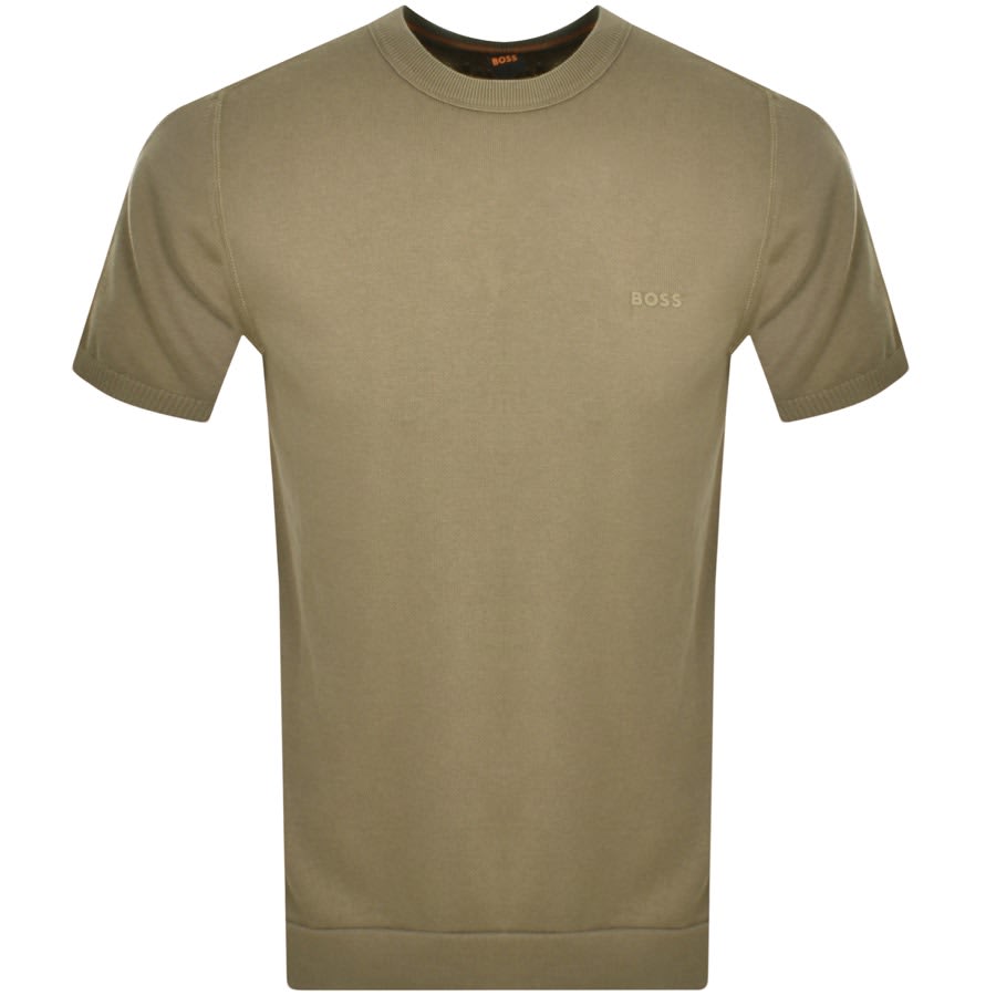 BOSS Amotish T Shirt Green | Mainline Menswear