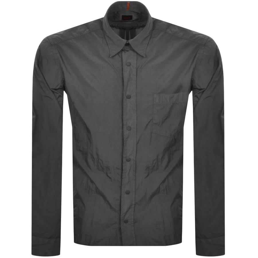 BOSS Lambini Overshirt Jacket Grey Mainline Menswear