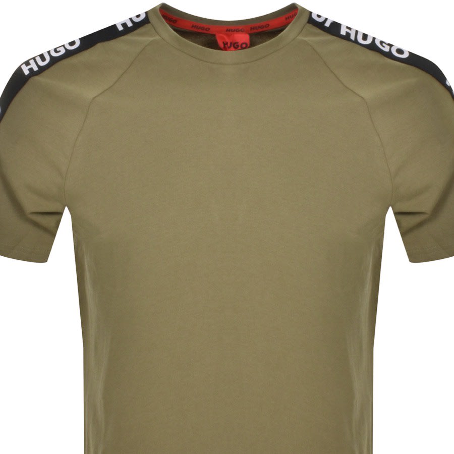 Hugo olive logo deals t shirt