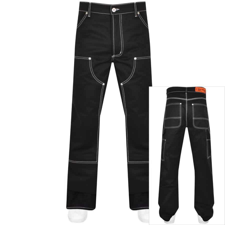 Grey Contrast Stitched Double Panel Jeans | Buy Baggy Jeans | Fugazee –  FUGAZEE