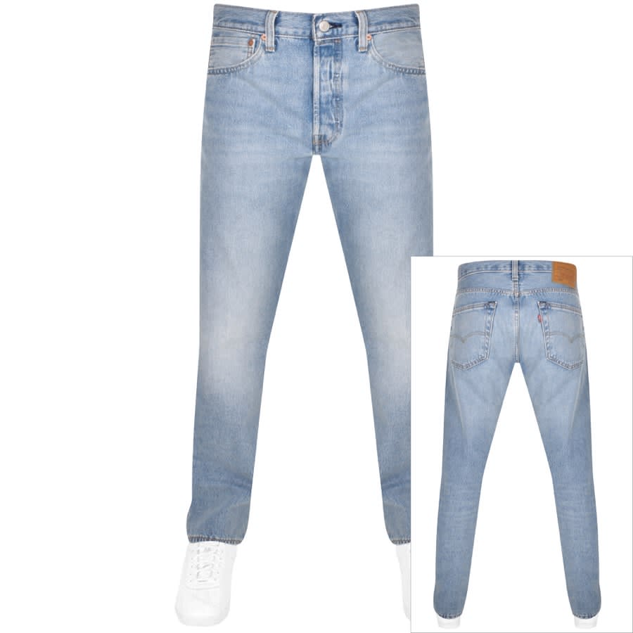 Levis 501 Original Fit Jeans Light Wash Blue | Mainline Menswear