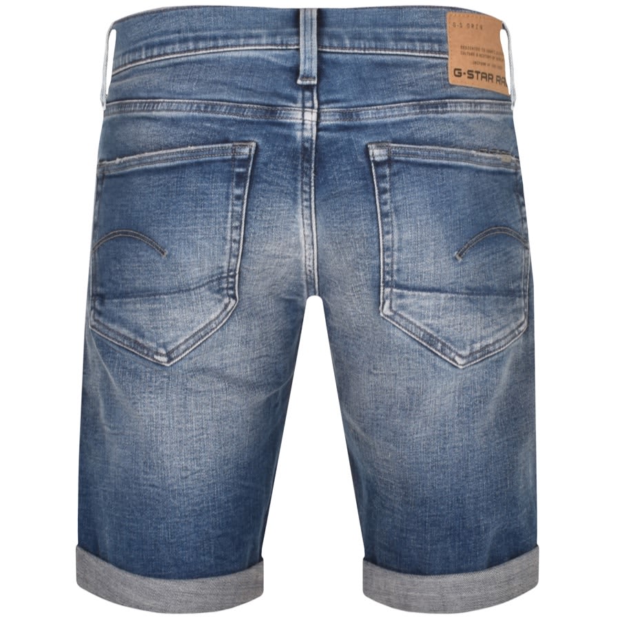 G Star Raw 3301 Denim Light Wash Shorts Blue | Mainline Menswear United ...