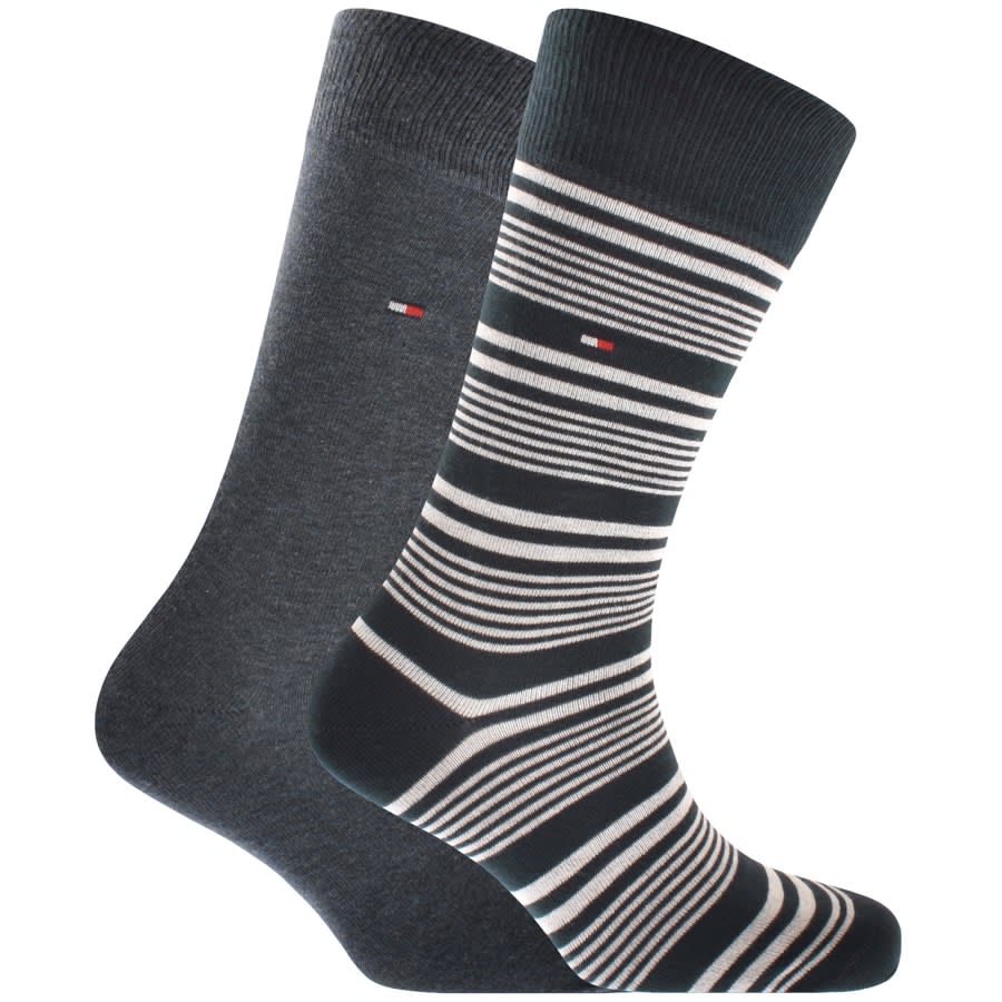 Reklame os selv hud Tommy Hilfiger Two Pack Socks Navy | Mainline Menswear United States
