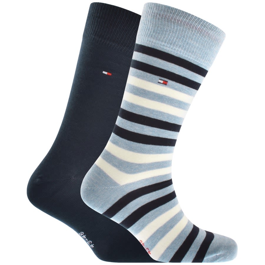 Indlejre session billet Tommy Hilfiger Two Pack Socks Navy | Mainline Menswear Denmark