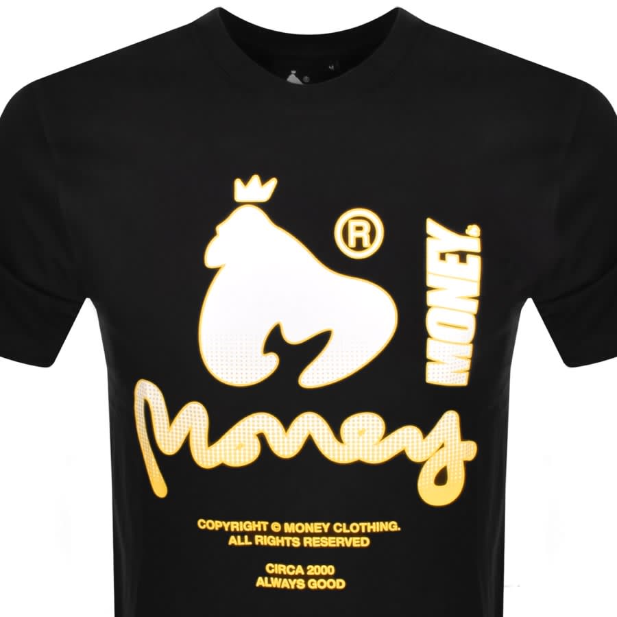 Money Copyright Faded Logo T Shirt Black Mainline Menswear Ireland