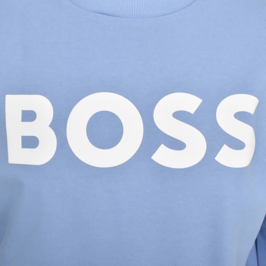 BOSS Webasic Crew Neck Sweatshirt Blue | Mainline Menswear