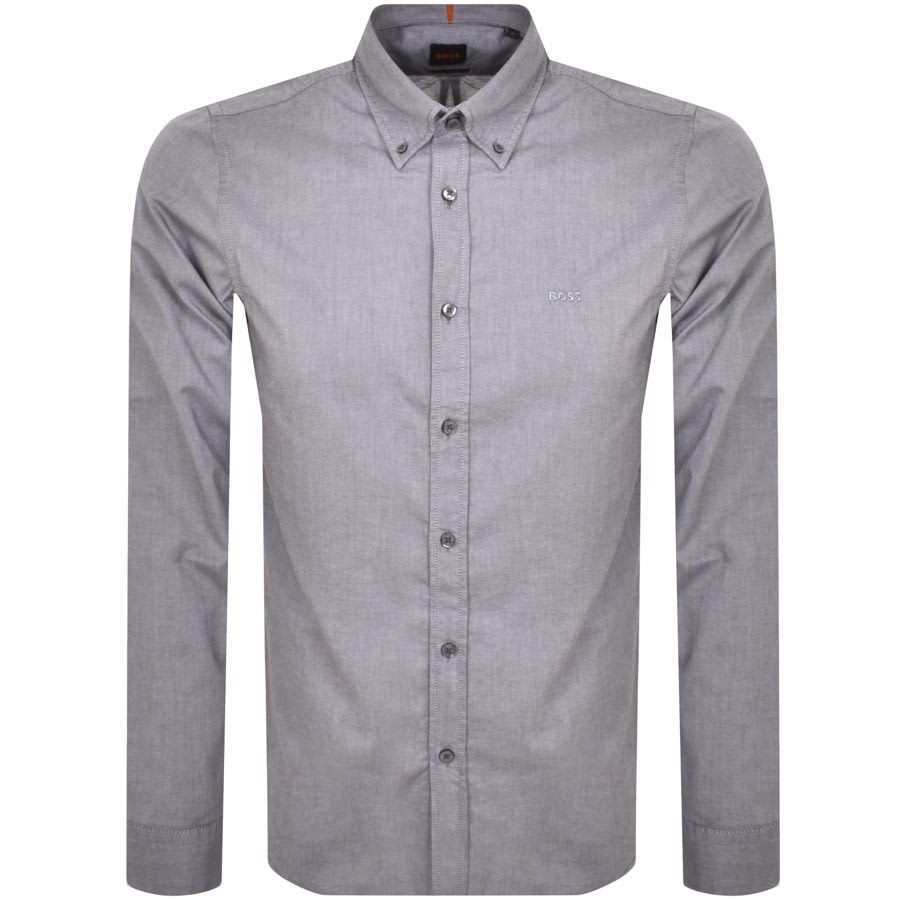 BOSS Rickert Long Sleeved Shirt Grey | Mainline Menswear
