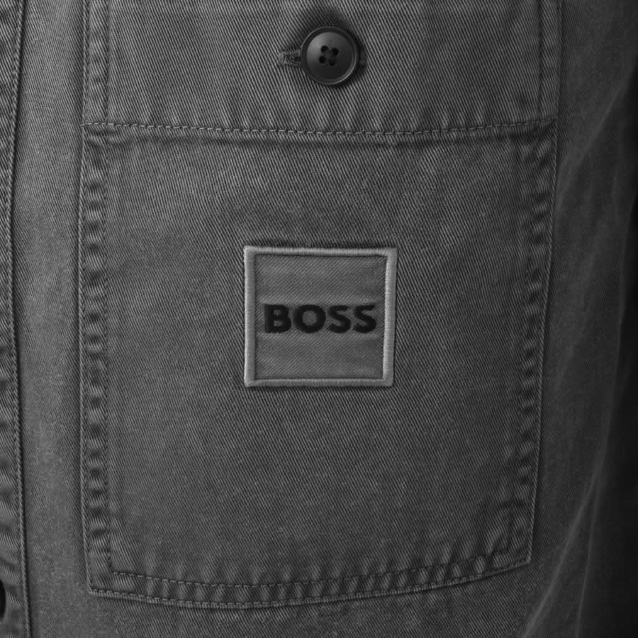 BOSS Locky Overshirt Jacket Grey | Mainline Menswear