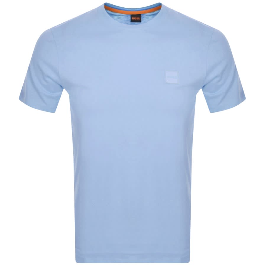 BOSS Tales Logo T Shirt Blue | Mainline Menswear