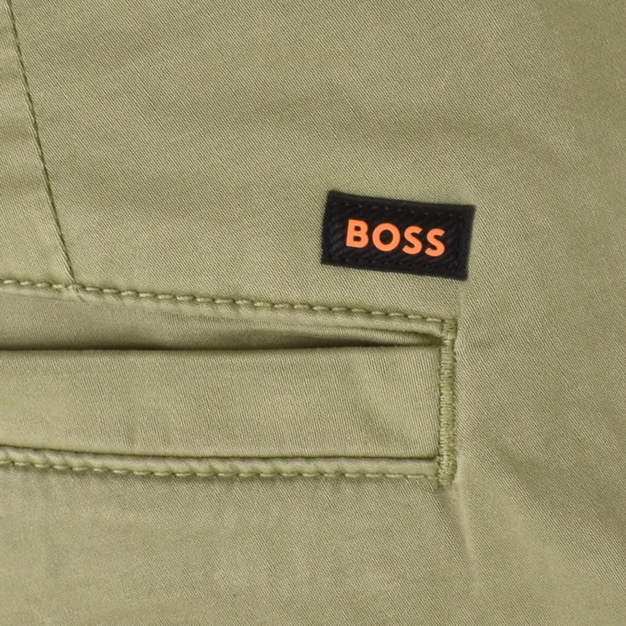 BOSS Sisla 4 Cargo Trousers Green | Mainline Menswear