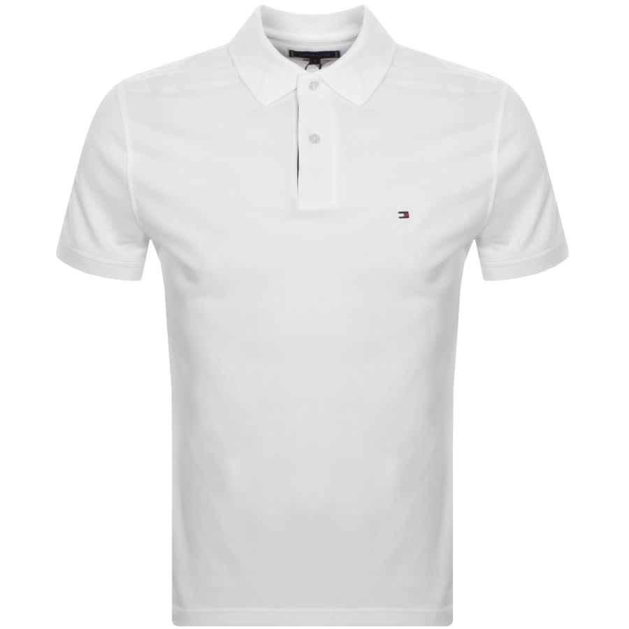 Tommy Hilfiger Flag Placket Polo T Shirt White | Mainline Menswear
