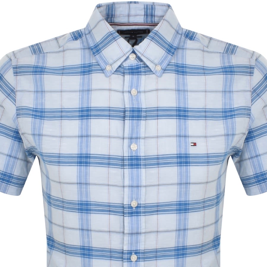 Tommy hilfiger online blue check shirt