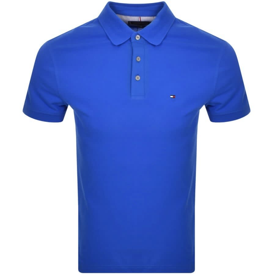 Tommy Hilfiger 1985 Slim Fit Polo T Shirt Blue | Mainline Menswear ...