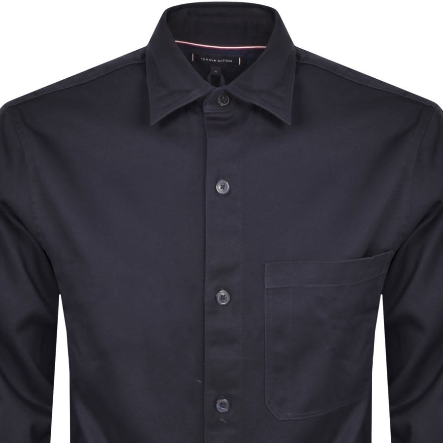 Alternative Image for ProductTommy Hilfiger Heavy Twill Solid Overshirt Navy2
