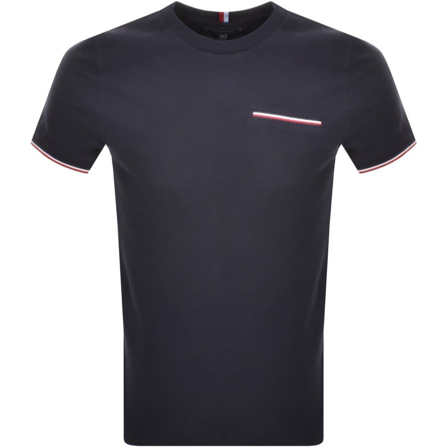 Tommy Hilfiger Honey Comb Pocket T Shirt Navy | Mainline Menswear