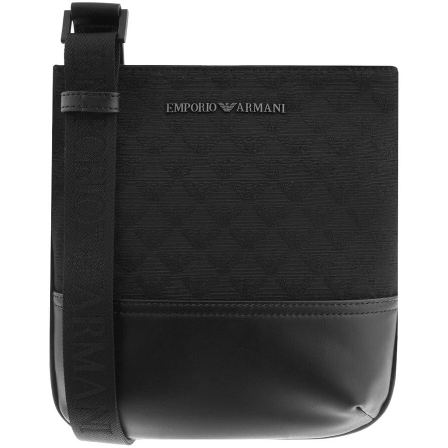 Spild Monetære Intim Emporio Armani Logo Shoulder Bag Black | Mainline Menswear United States