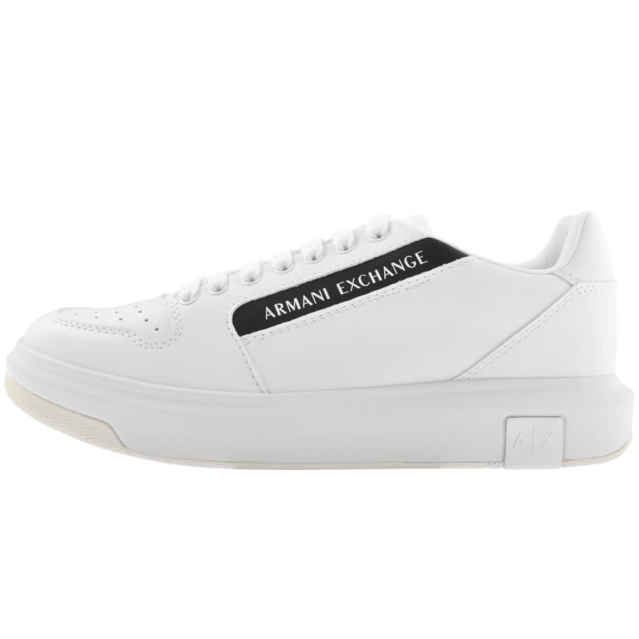 Armani Exchange Logo Trainers White | Mainline Menswear