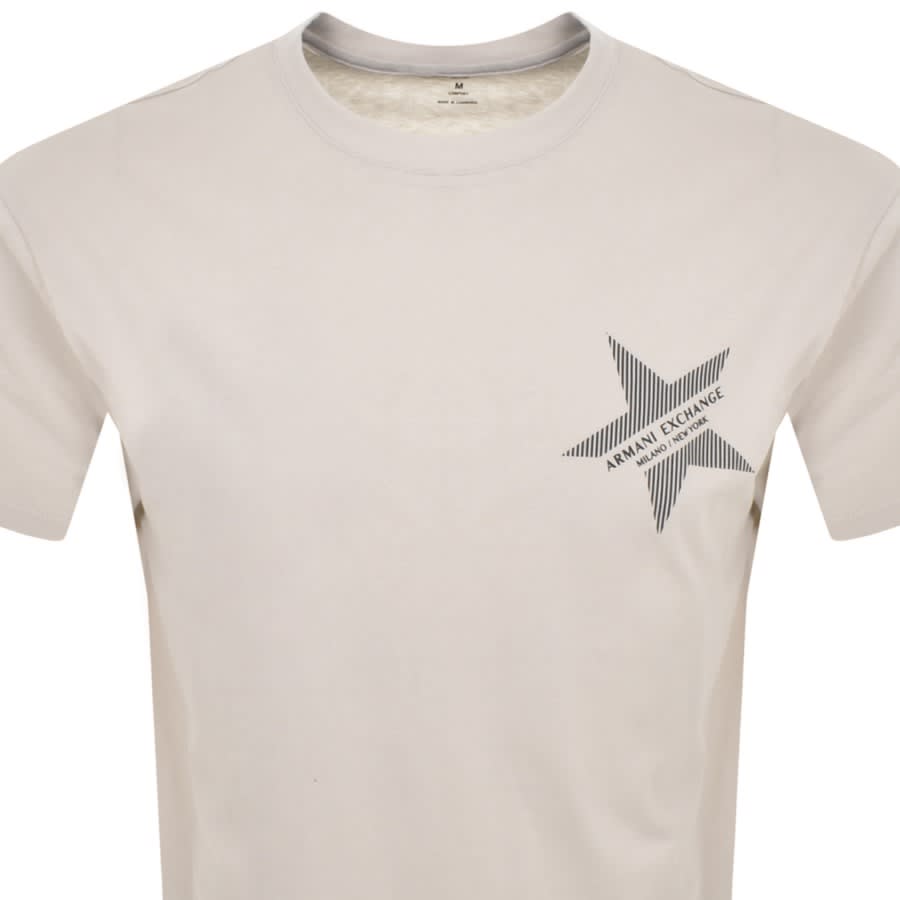 Armani Exchange Crew Neck Logo T Shirt Grey | Mainline Menswear United ...