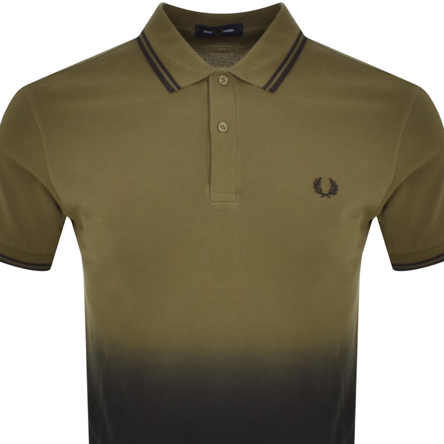 Fred Perry Ombre Polo T Shirt Green | Mainline Menswear United States