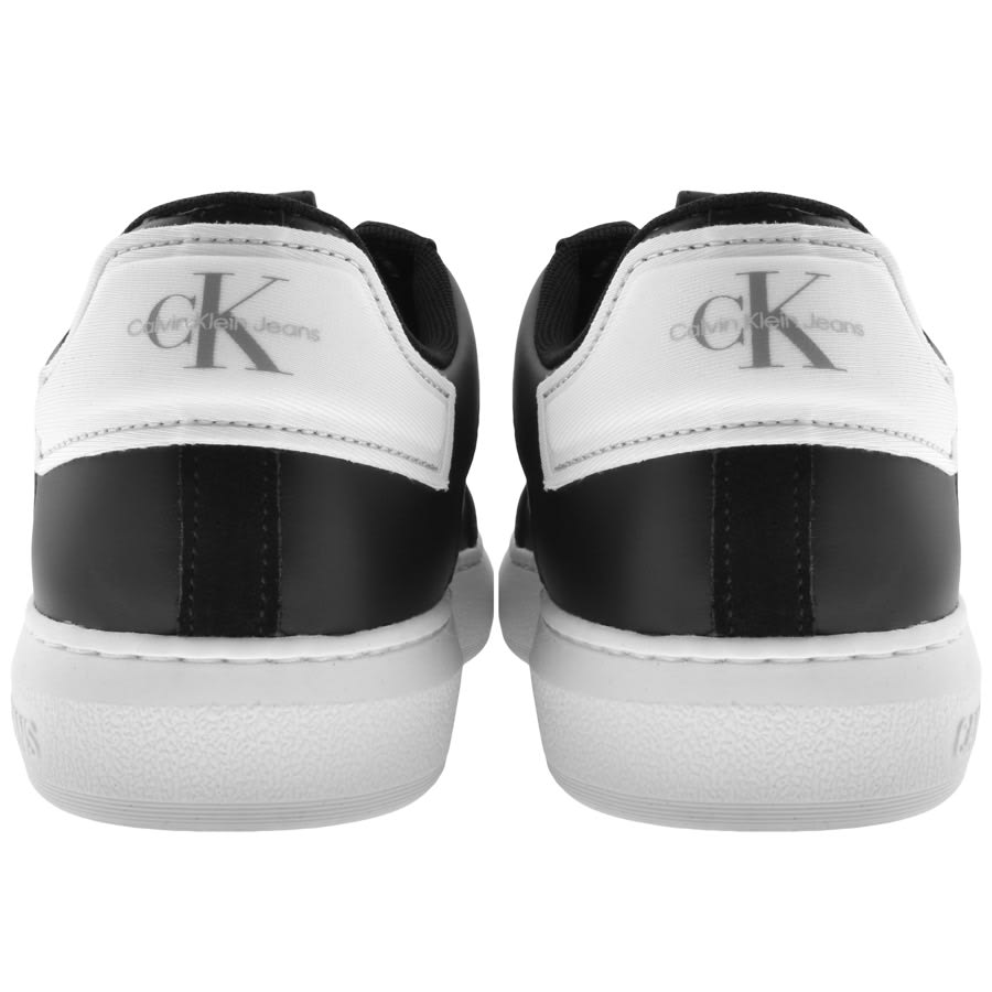 Mens white best sale calvin klein trainers