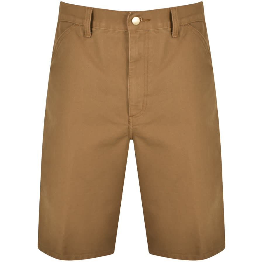 Carhartt WIP Single Knee Shorts Brown | Mainline Menswear