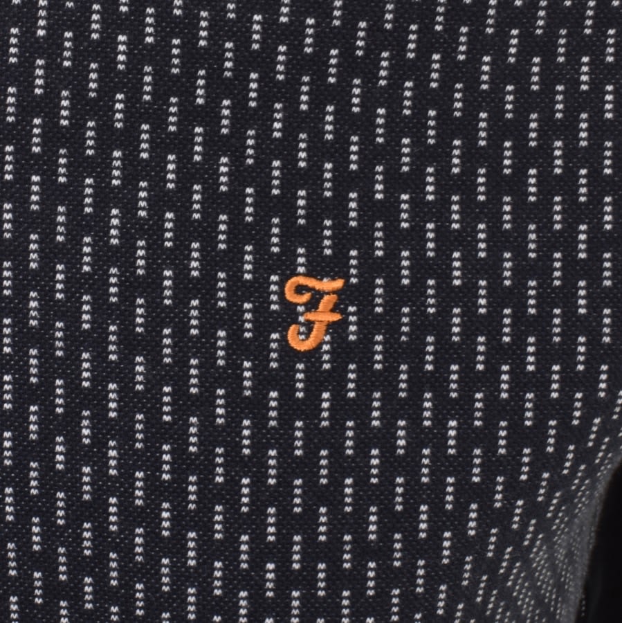 Alternative Image for ProductFarah Vintage Kentucky Jaquard Polo T Shirt Navy3
