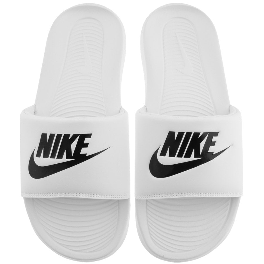 Nike Victori One Sliders White | Mainline Menswear