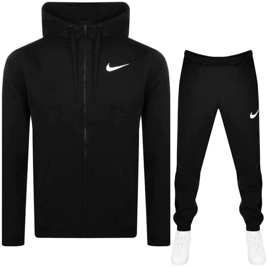 Nike Training Full Zip Hooded Tracksuit Black | Mainline Menswear