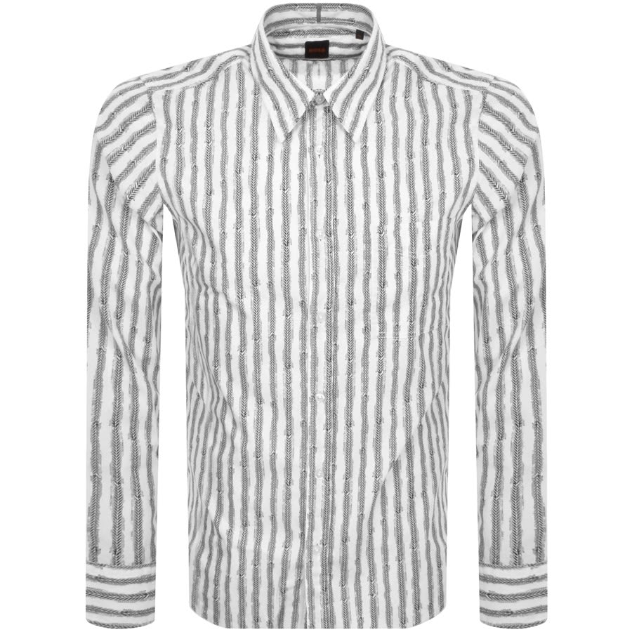 BOSS Relegant 6 Long Sleeved Shirt White | Mainline Menswear