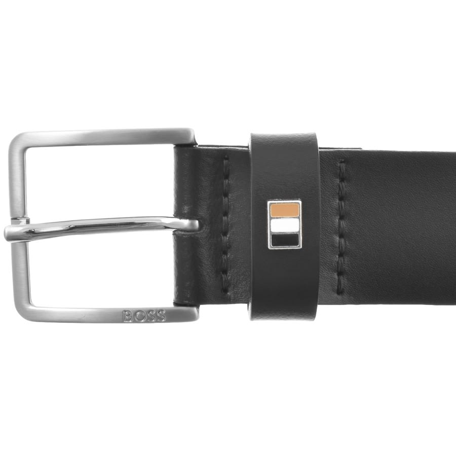 BOSS Ther Flag Belt Black Mainline Menswear
