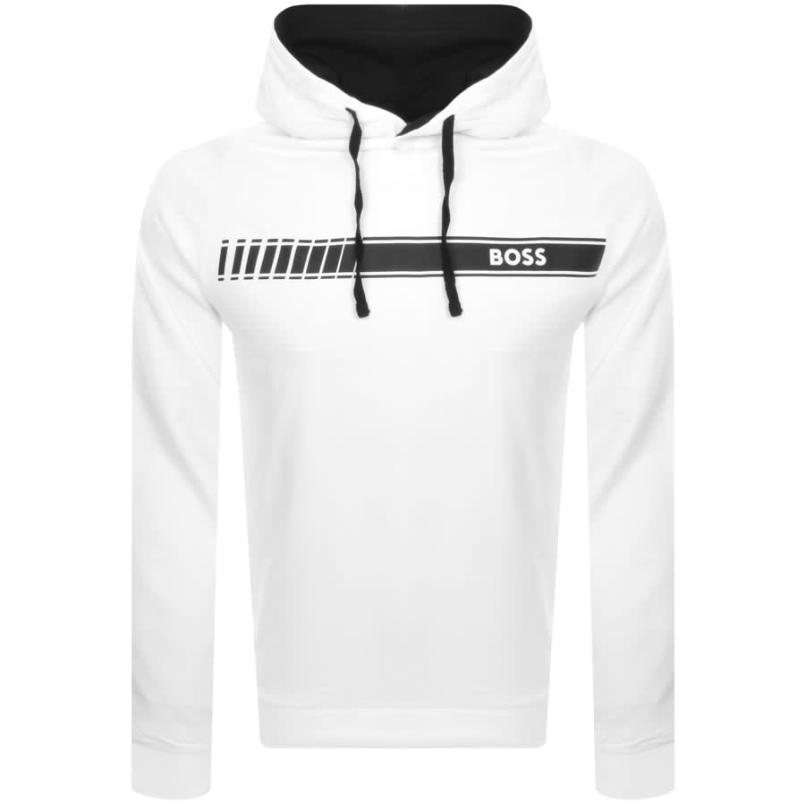 BOSS Lounge Authentic Hoodie White | Mainline Menswear United States