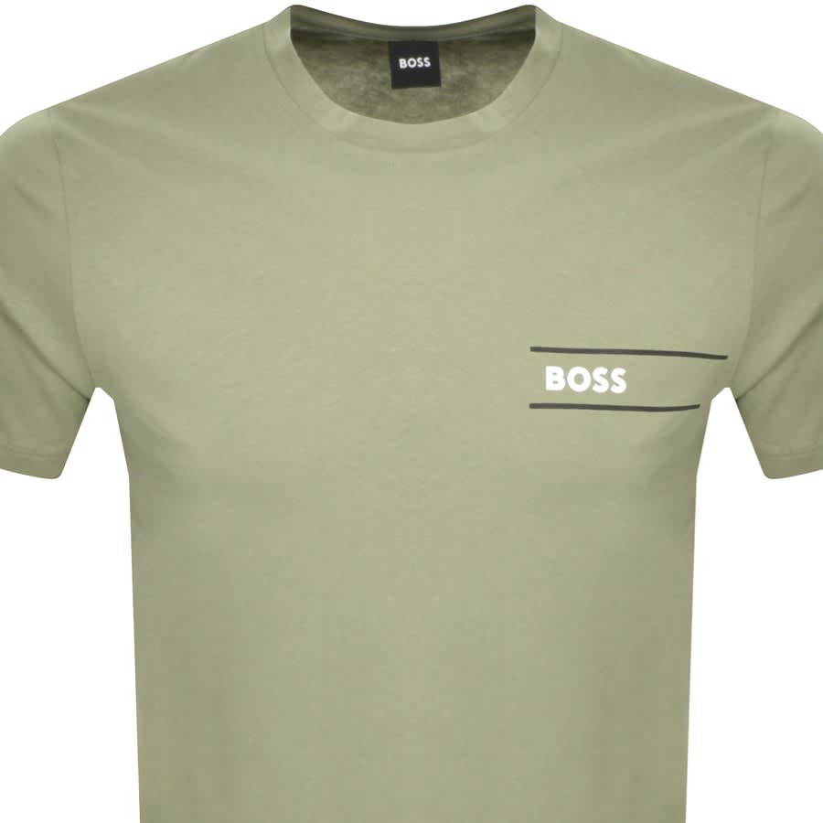 Hugo olive logo t hot sale shirt
