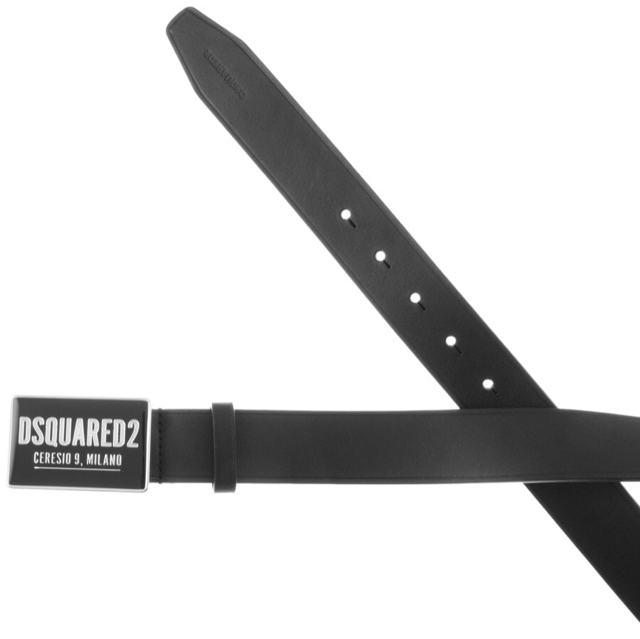 DSQUARED2 Plaque Belt Black | Mainline Menswear United States