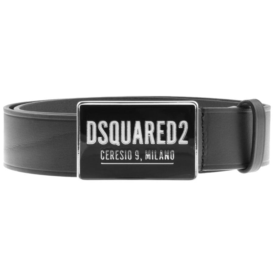 DSQUARED2 Plaque Belt Black | Mainline Menswear