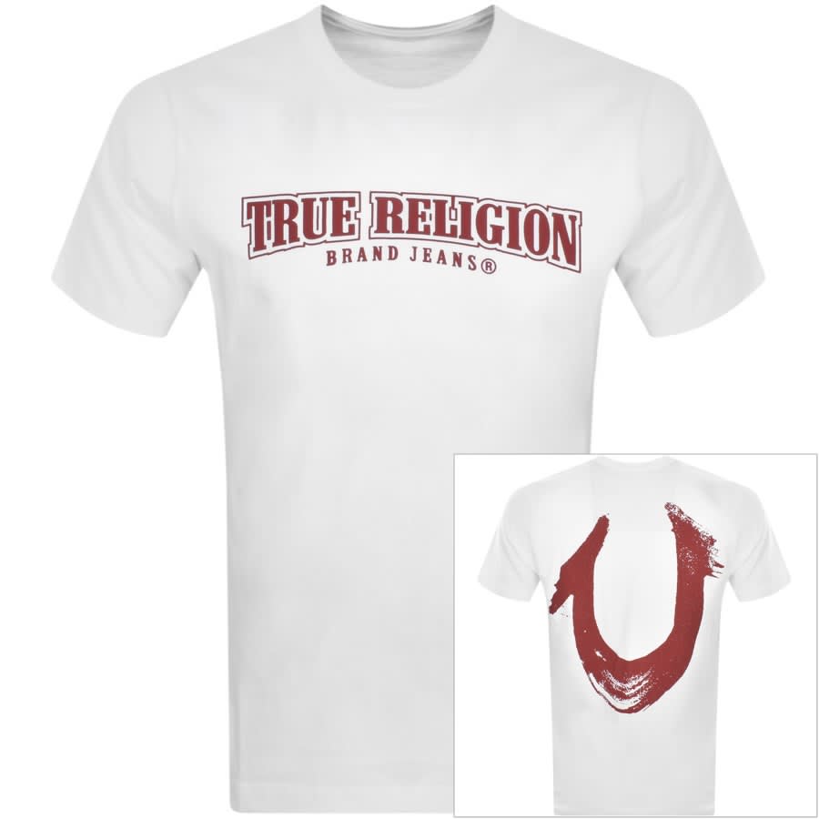 True Religion Relaxed Nu Brush T White United Mainline States Menswear | Shirt
