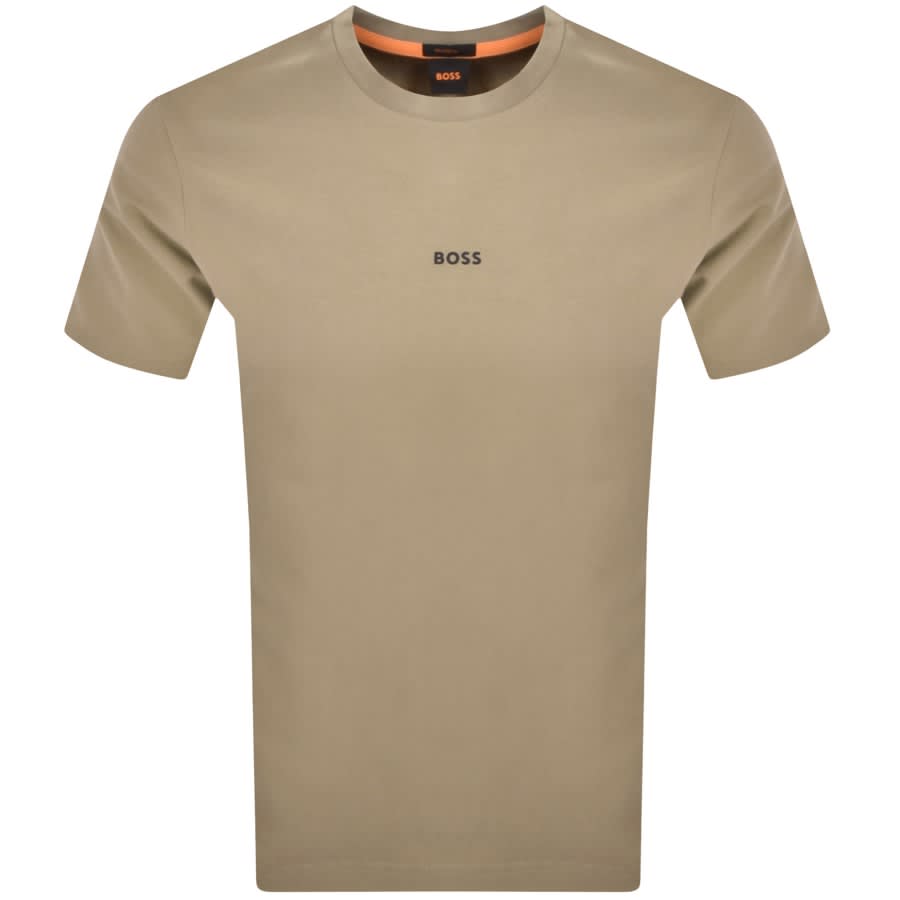 BOSS TChup Logo T Shirt Green | Mainline Menswear