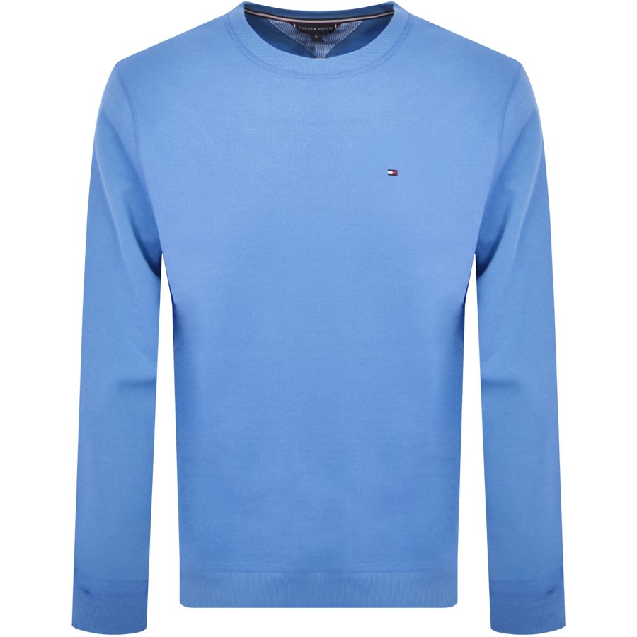 evig uøkonomisk kurve Tommy Hilfiger Pique Sweatshirt Blue | Mainline Menswear United States