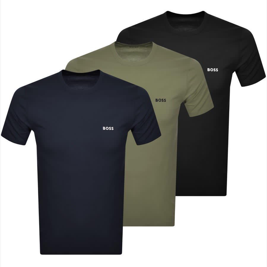 forfatter Beregning udgør BOSS Three Pack Crew Neck T Shirts Navy | Mainline Menswear United States