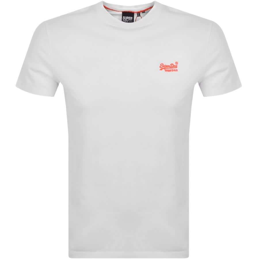 Superdry Neon Lite Short Sleeved T Shirt White | Mainline Menswear