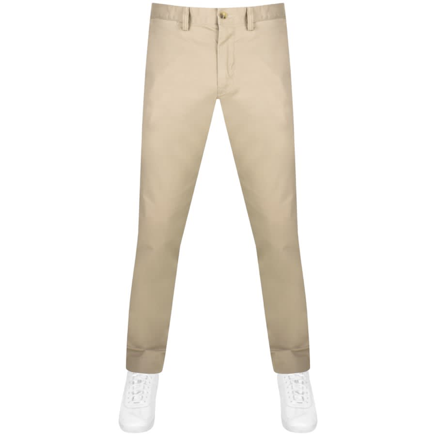 Ralph Lauren Slim Fit Trousers Beige | Mainline Menswear