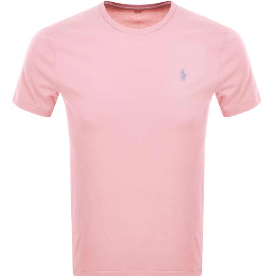 Ralph Lauren Crew Neck T Shirt Pink | Mainline Menswear