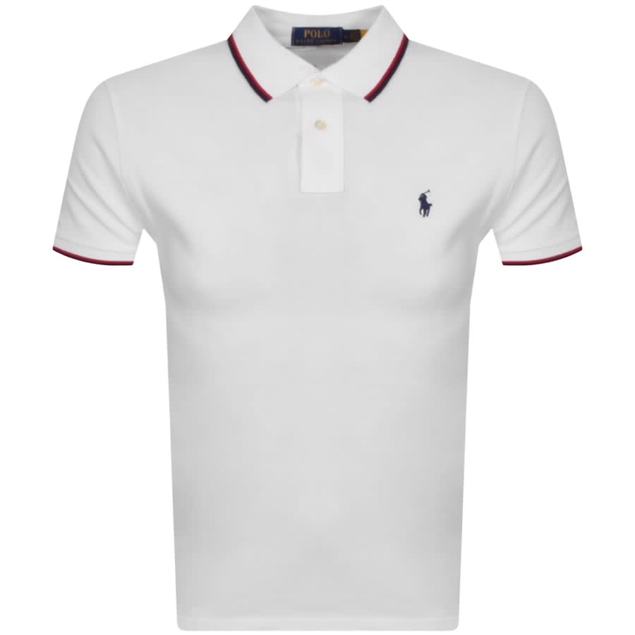Ralph Lauren Twin Tipped Polo T Shirt White | Mainline Menswear